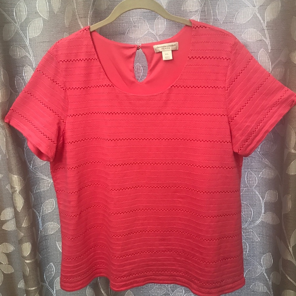 Christopher & Banks Short-Sleeved Top